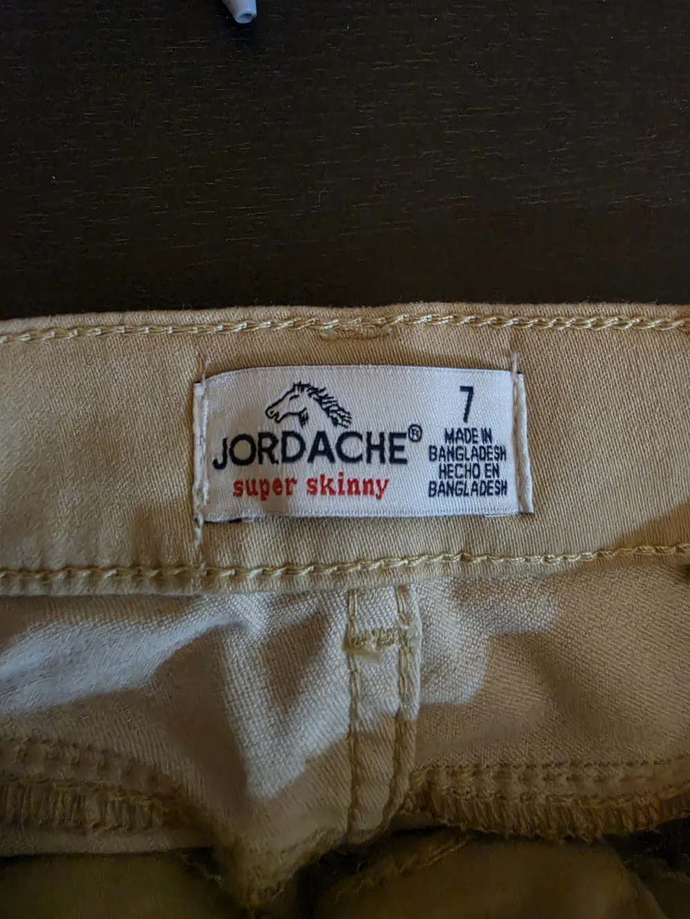 Jordache Cream Skinny Jeans